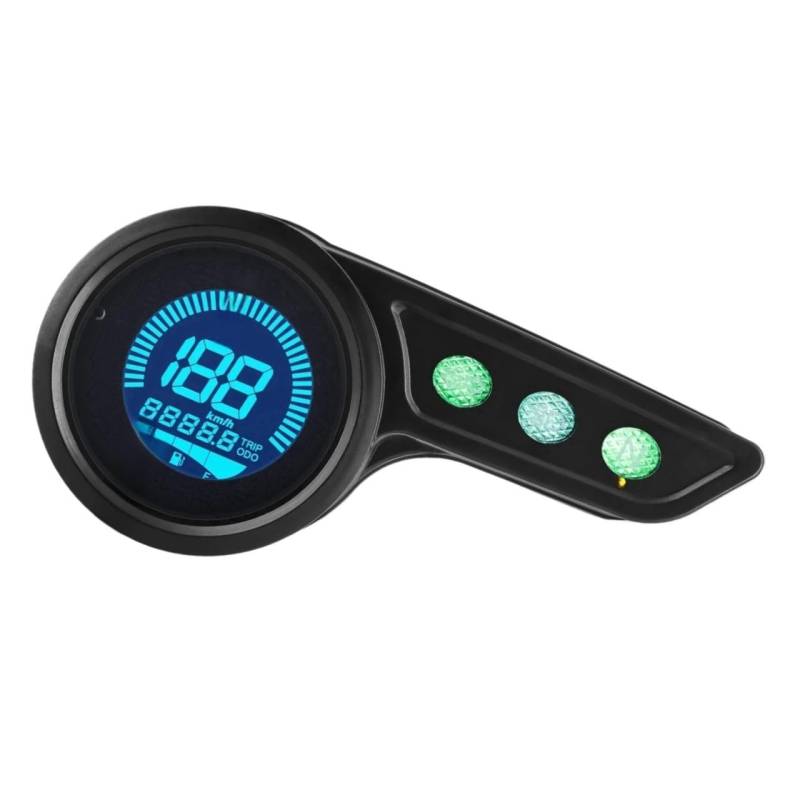 WYHJIUY 7 Farben Motorradzubehör Digitale Instrumentierung Kilometerzähler Tachometer Km/h Kraftstoffstandanzeige Drehzahlmesser Speed Gear Display von WYHJIUY