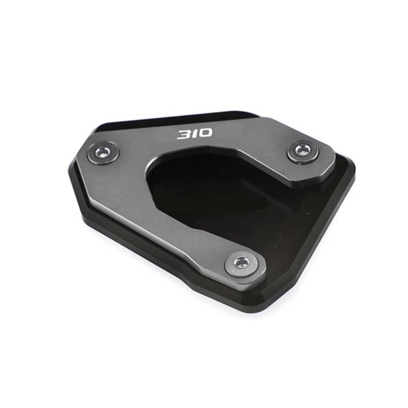 WYHJIUY Auflagvergrößerung Pad Für G310R Für G310 R 2017 2018 Motorrad CNC Kickstand Fuß Seite Stehen Verlängerung Pad Unterstützung Platte Vergrößern Stehen von WYHJIUY