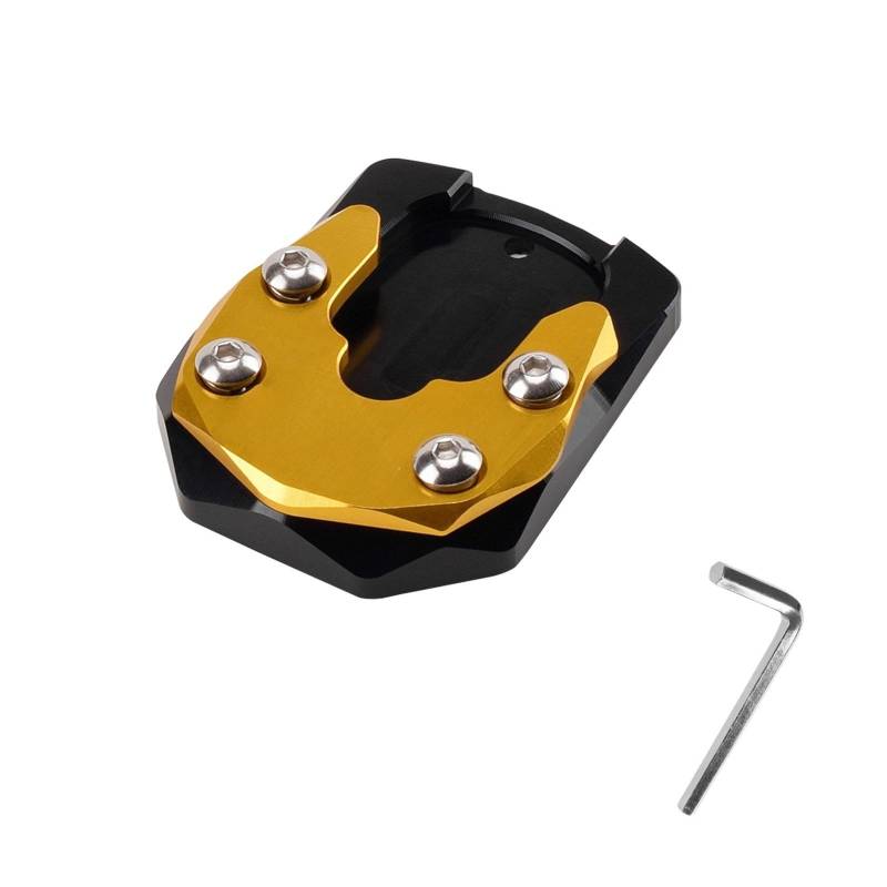 WYHJIUY Auflagvergrößerung Pad Für Xmax Für X-MAX 125 250 300 400 Für XMAX300 Motorrad Zubehör Ständer Seite Stehen Verlängerung Enlarger Pad Seite Halterung von WYHJIUY