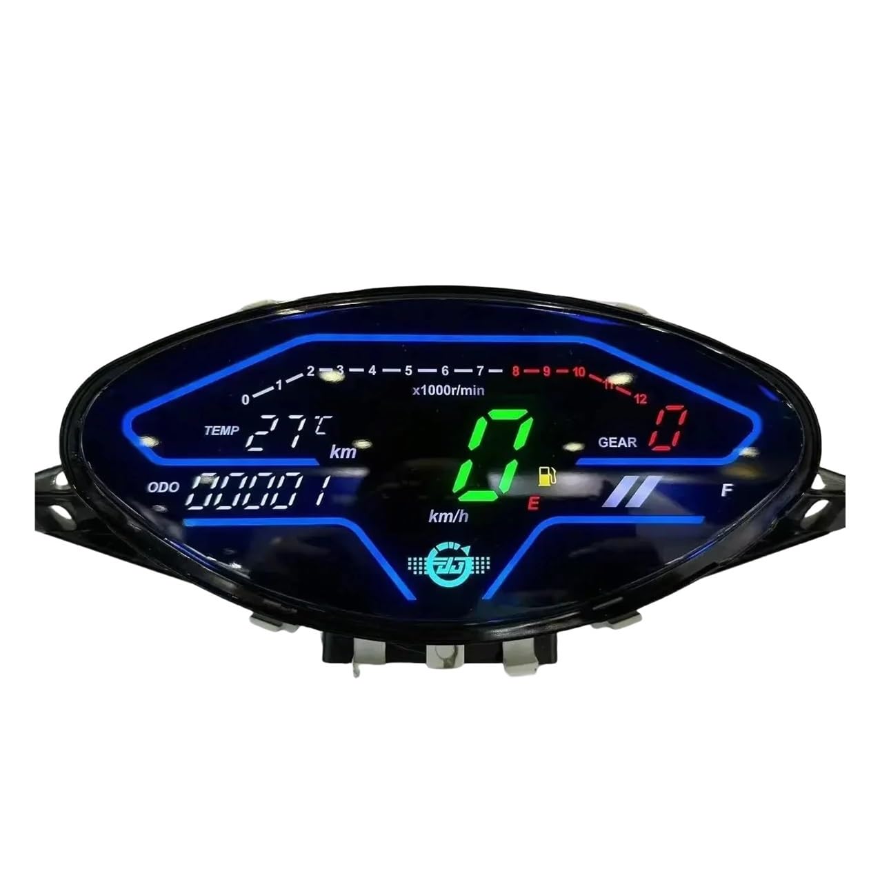 WYHJIUY Digitaler Armaturenbrett-Motorrad-Drehzahlmesser Gilera Smash Full Für Cub 110 Für Biz 100 Für Biz100 Für C100 1998-2005 Speed Gear Display von WYHJIUY