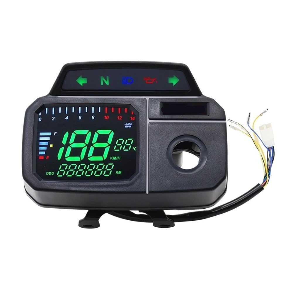 WYHJIUY Digitaler Motorrad-Tachometer-Armaturenbrett Mit 14000 U/min Drehzahlmesser Für AX100 100cc Für AX 100 2024 Speed Gear Display von WYHJIUY