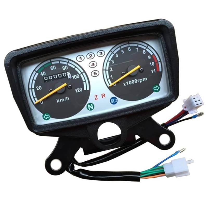 WYHJIUY Für CG125 Für ZJ125 Für XF125 Motorrad Zubehör Instrument Meter Kilometerzähler Drehzahlmesser Montage Speed Gear Display von WYHJIUY