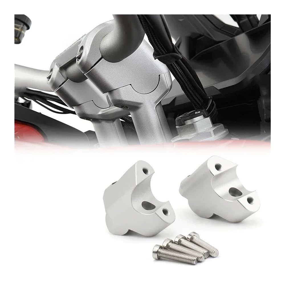 WYHJIUY Für D&ucati Für Multistrada Für V4 Für MULTISTRADA Für V4 Motorrad Zubehör Lenker Riser Lift Zurück Bewegen Montieren Heber Lenker Riser von WYHJIUY