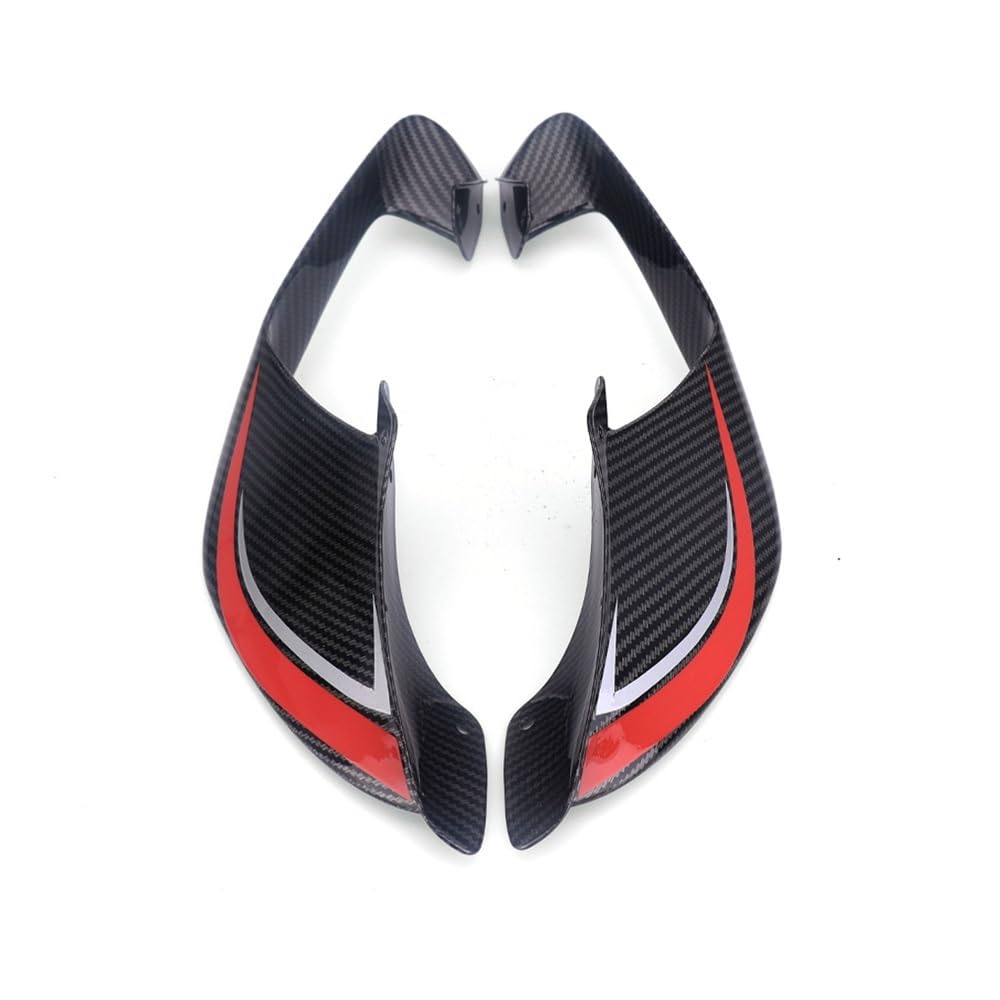 WYHJIUY Motorrad Aerodynamische Seite Winglets Für Y&amaha Für YZF R1 R1M 2020-2024 Feste Flügel Verkleidung Zubehör Front Flügel Trim Spoiler Winglet Spoilerlippe von WYHJIUY