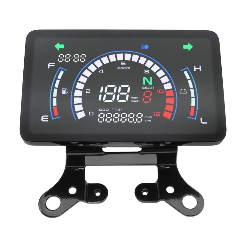 WYHJIUY Motorrad Digital Tacho Digital Dashboard Für CG125 Für ITALIKA Für EX125 Für FORZA125 Für Ft125 Speed Gear Display von WYHJIUY