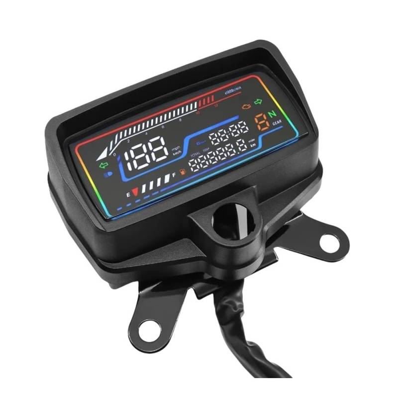 WYHJIUY Motorrad Display Digital Tacho Kilometerzähler Drehzahlmesser Dashboard Tachometer Für CG125-CG Speed Gear Display von WYHJIUY