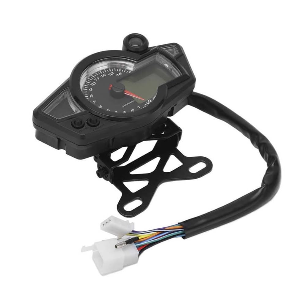 WYHJIUY Motorrad Drehzahlmesser Hintergrundbeleuchtung Motorrad Tachometer Für ATV Für UTV Für 1 2 4 Zylinder Speed Gear Display von WYHJIUY