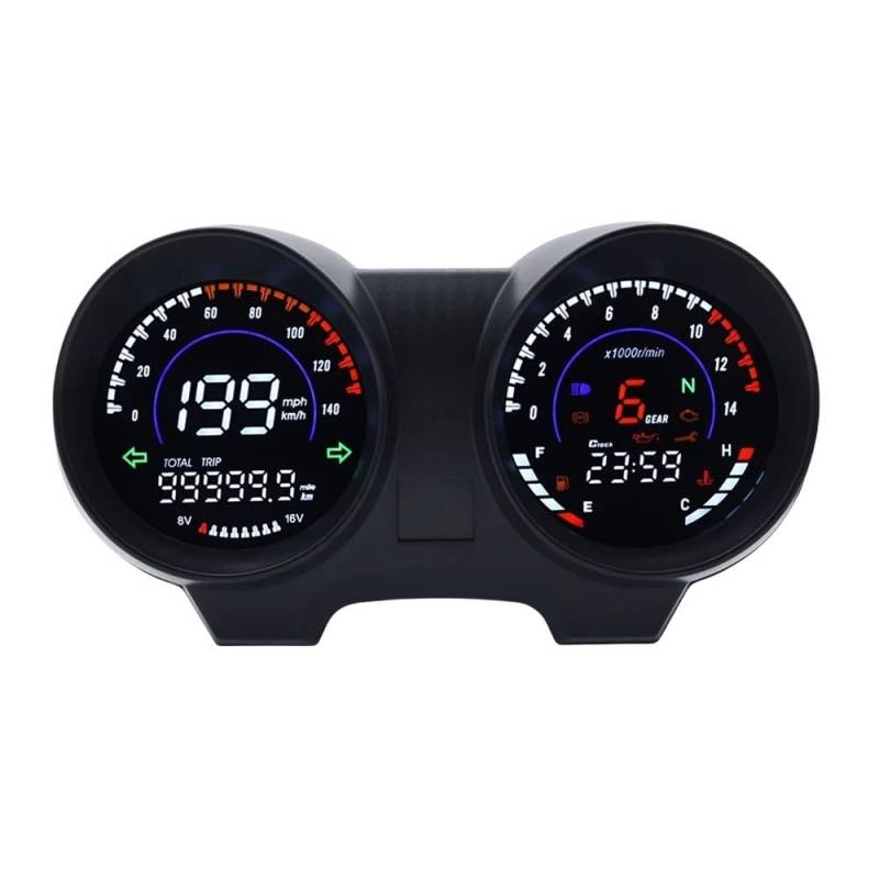 WYHJIUY Motorrad Drehzahlmesser Tachometer Digital Dashboard Für Brasilien Für Titan 150 Für CG150 Für Fan150 Speed Gear Display von WYHJIUY