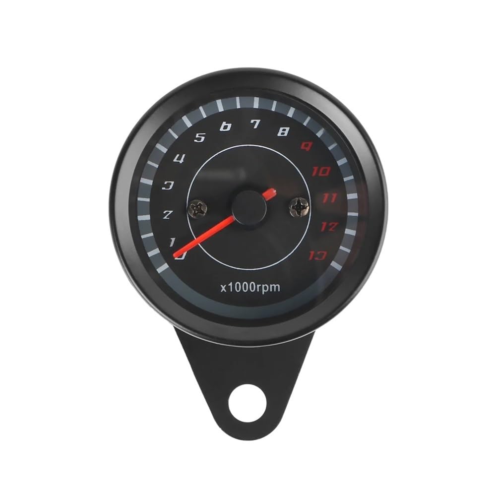 WYHJIUY Motorrad Geschwindigkeitsmesser Moto Teile Kilometerzähler Motobike Zubehör Maschinen Tachometer Mit Licht Universal Speed Gear Display von WYHJIUY