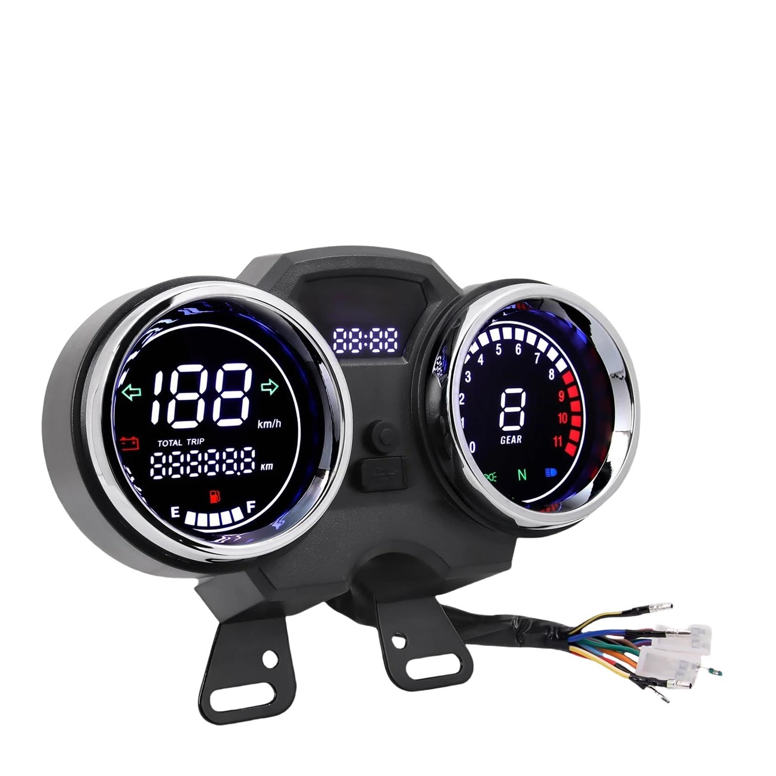 WYHJIUY Motorrad Instrument Tacho Screen Display Dashboard Zubehör Für 150Gato 250cc Für Prince Speed Gear Display von WYHJIUY