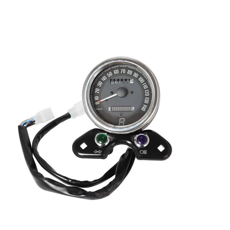 WYHJIUY Motorrad Kilometerzähler Digital Interface Tankanzeige Tachometer Mit Licht Cafe Racer Für CG125 Für GN125 Speed Gear Display von WYHJIUY