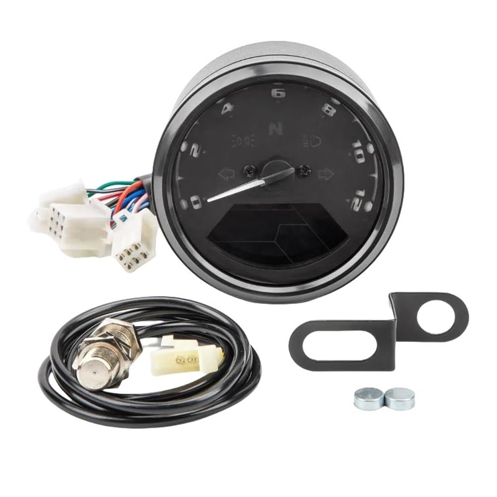 WYHJIUY Motorrad Meter Änderung Zubehör Kilometerzähler Drehzahlmesser 1-4 Zylinder Tachometer Speed Gear Display von WYHJIUY