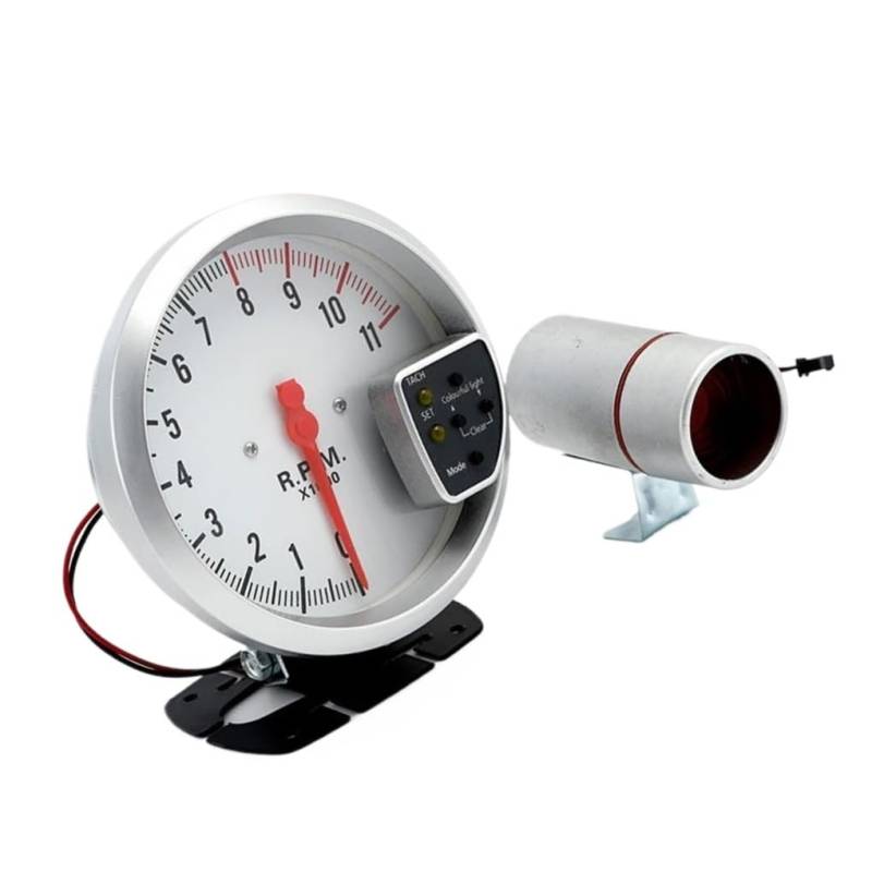 WYHJIUY Motorrad Roller Universal Modifikation Zubehör Drehzahlmesser Einstellbare Drehzahl Meter Instrumententafel Speed Gear Display von WYHJIUY