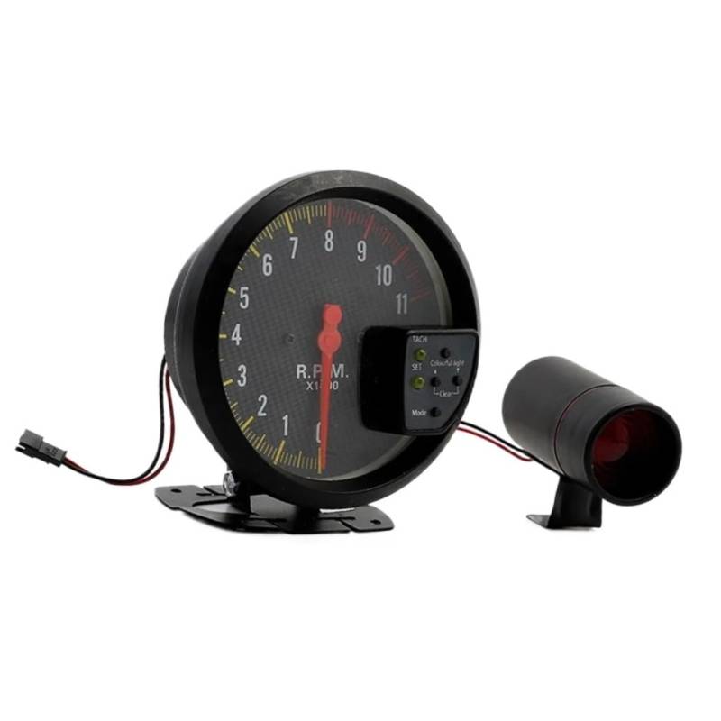 WYHJIUY Motorrad Roller Universal Modifikation Zubehör Drehzahlmesser Einstellbare Drehzahl Meter Instrumententafel Speed Gear Display von WYHJIUY