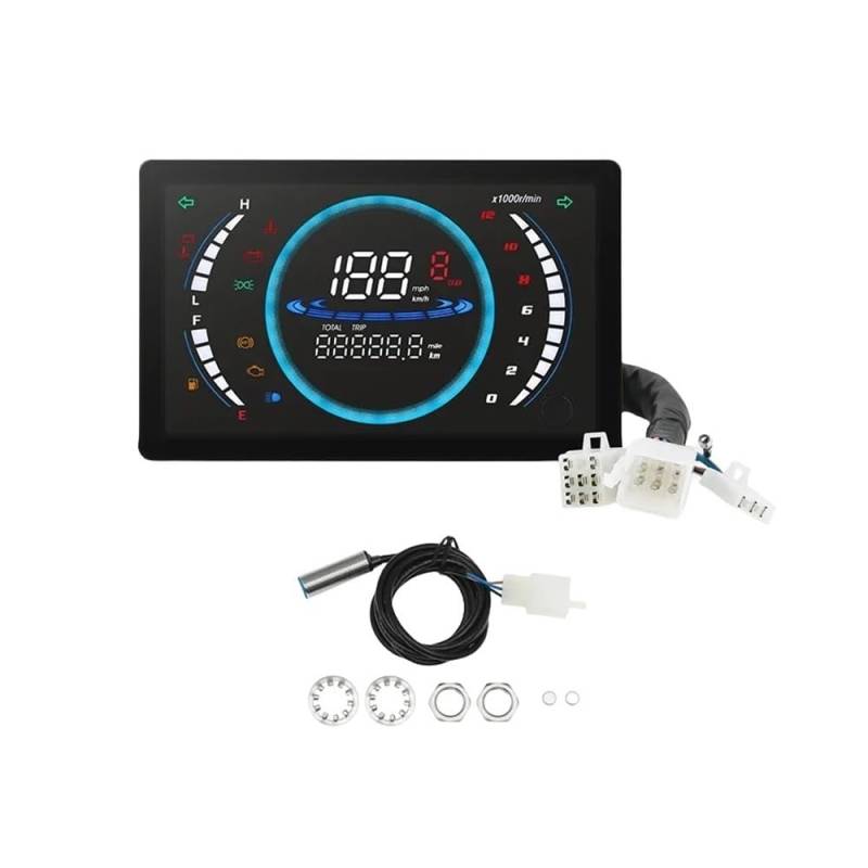 WYHJIUY Motorrad Tacho Digital Dashboard Panel RPM Ölstand Wassertemperatur Voltmeter Für EX5 Traum Für Mexiko Speed Gear Display von WYHJIUY