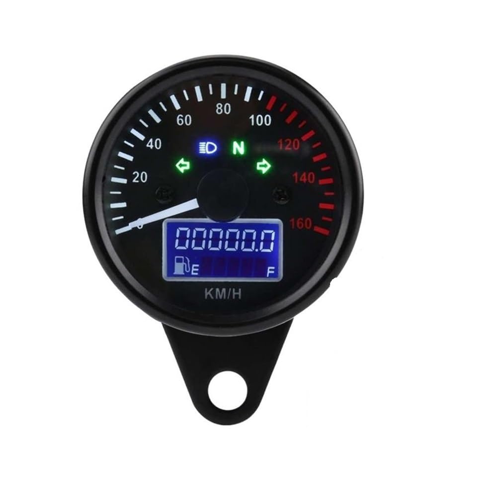 WYHJIUY Motorrad Tachometer Digital Motorrad Drehzahlmesser Speed ​​Gauge Kilometerzähler Drehzahlmesser Universal Digital Gauge Speed Gear Display von WYHJIUY