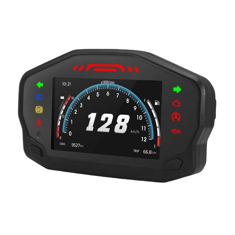 WYHJIUY Motorrad Tachometer Geschwindigkeitsmesser Tachometer Motorrad FÜR 2/4 Zylinder Speed Gear Display von WYHJIUY