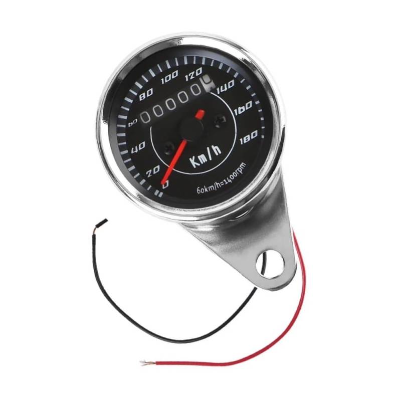 WYHJIUY Motorrad Universal Modifikation Zubehör Instrument Gauge Maschinen Drehzahlmesser Kilometerzähler Tacho Armaturenbretter Speed Gear Display von WYHJIUY