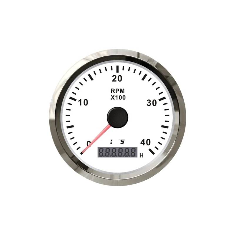 WYHJIUY Motorrad Universal Zubehör Drehzahlmesser 3000 4000 6000 8000 RPM Meter Drehzahl Meter Instrumententafel Speed Gear Display von WYHJIUY