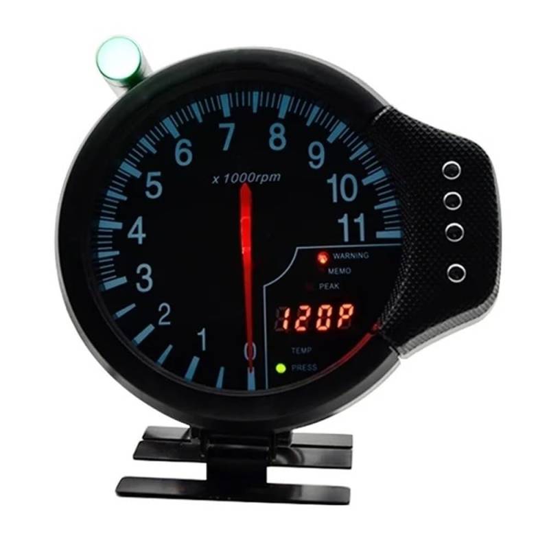 WYHJIUY Motorrad Zubehör Messgeräte Instrumente Digitaler Kilometerzähler Tachometer Drehzahlmesser Anzeige Für 1-8 Zylinder Speed Gear Display von WYHJIUY