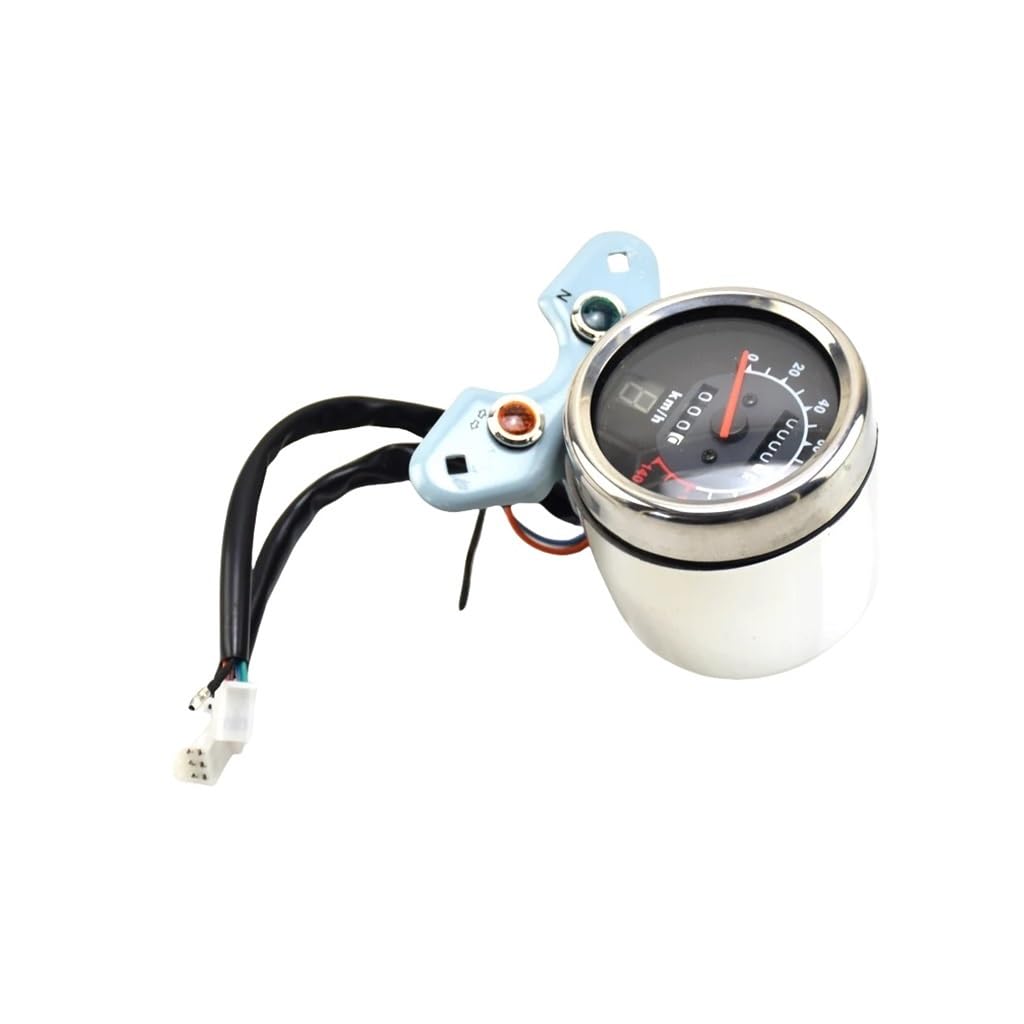 WYHJIUY Motorradteile Mechanischer Tachometer Instrument Kilometerzähler Mit Ganganzeige Cafe Racer Für QS150 Für QS150-B Für QJIANG Speed Gear Display von WYHJIUY