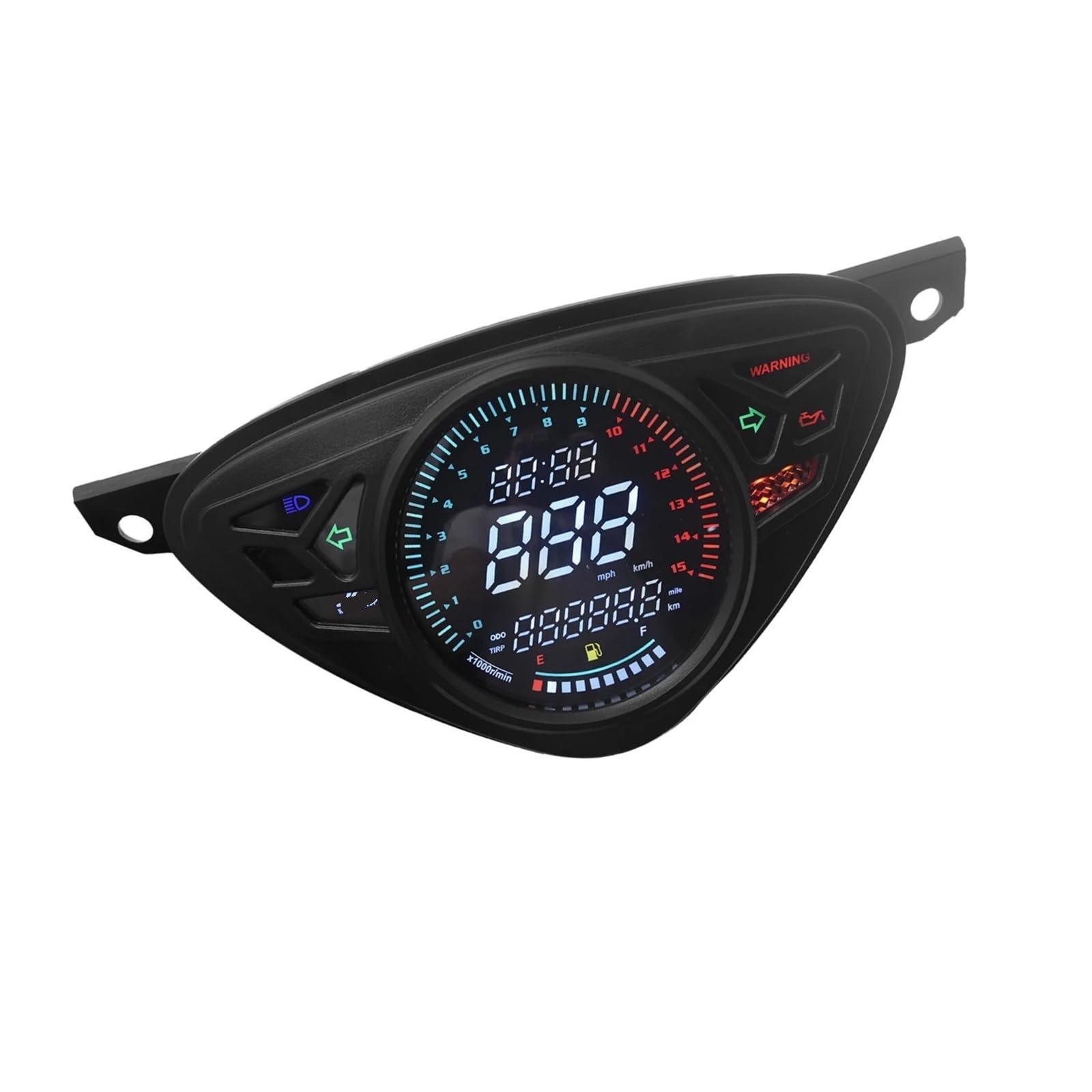 WYHJIUY Motorradzubehör Tachometer Digitaler Kilometerzähler Tachometer Geschwindigkeitsmesser Kilometerzähler Instrumententafel Speed Gear Display von WYHJIUY