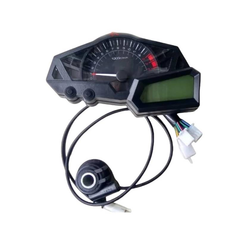 WYHJIUY Universal Motorrad Messgeräte Cluster Tachometer Tachometer Instrument Für N&inja 300 Für EX300A 2013-2015 Speed Gear Display von WYHJIUY