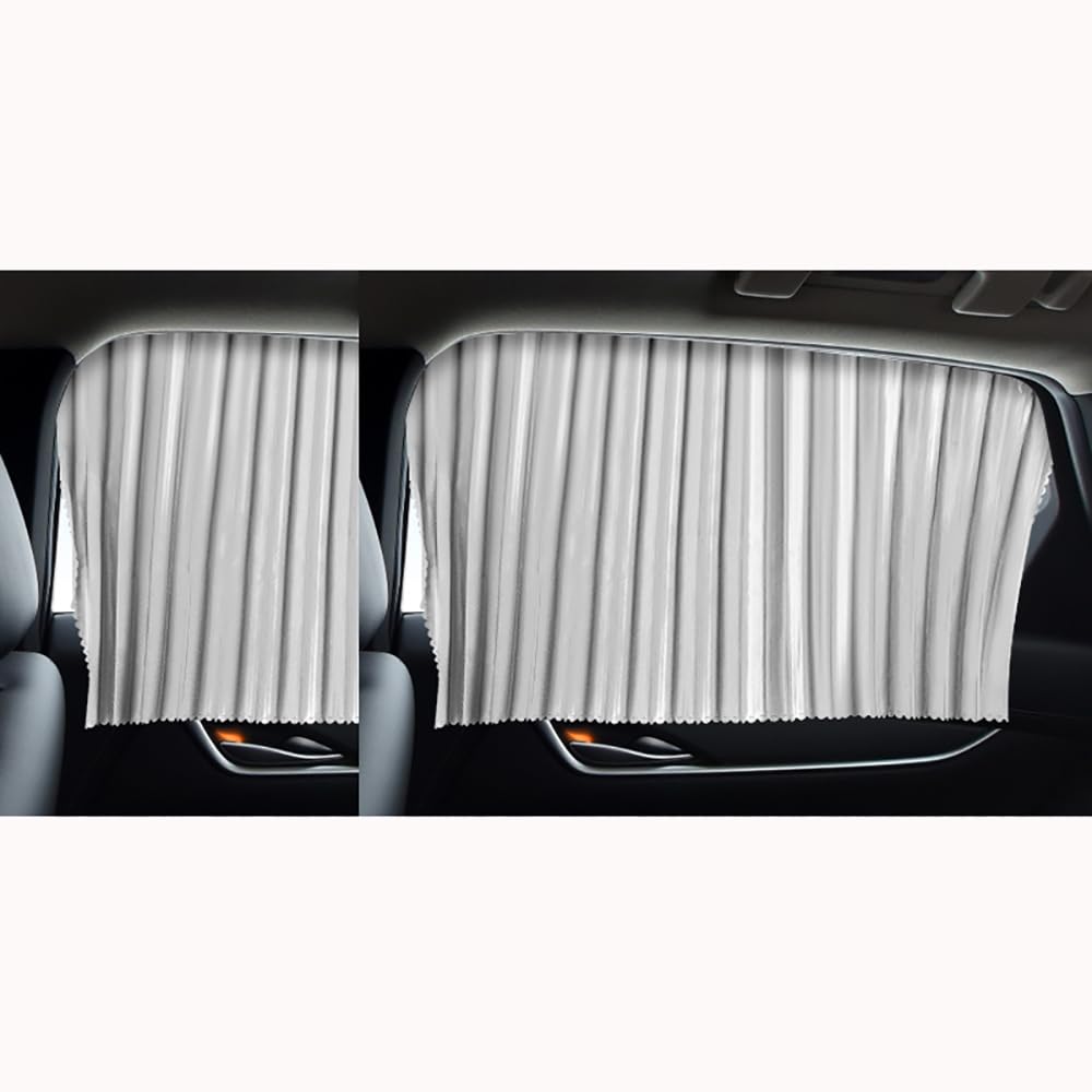 Auto Seitenfenster Vorhang, für VW T-Cross (Facelift 2023) 2023-2024 Auto Sichtschutz Sonnenschutz,Low-Profile Silver-Four-Piece Set von WYHSFSS