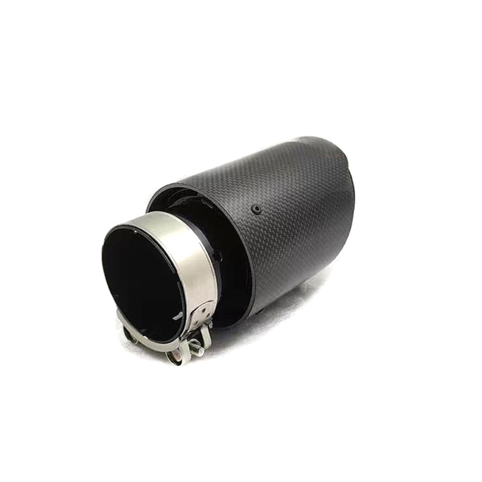 Auto Auspuffrohr 63 Mm Karbonfaser-Universal-Auto-Auspuffanlagen-Düse Für Rohrspitze Endrohr Auto-Tuning Gerade Schwarz Auto Auspuff Schalldämpfer(51MM IN- 76MM Out) von WYLWSHA