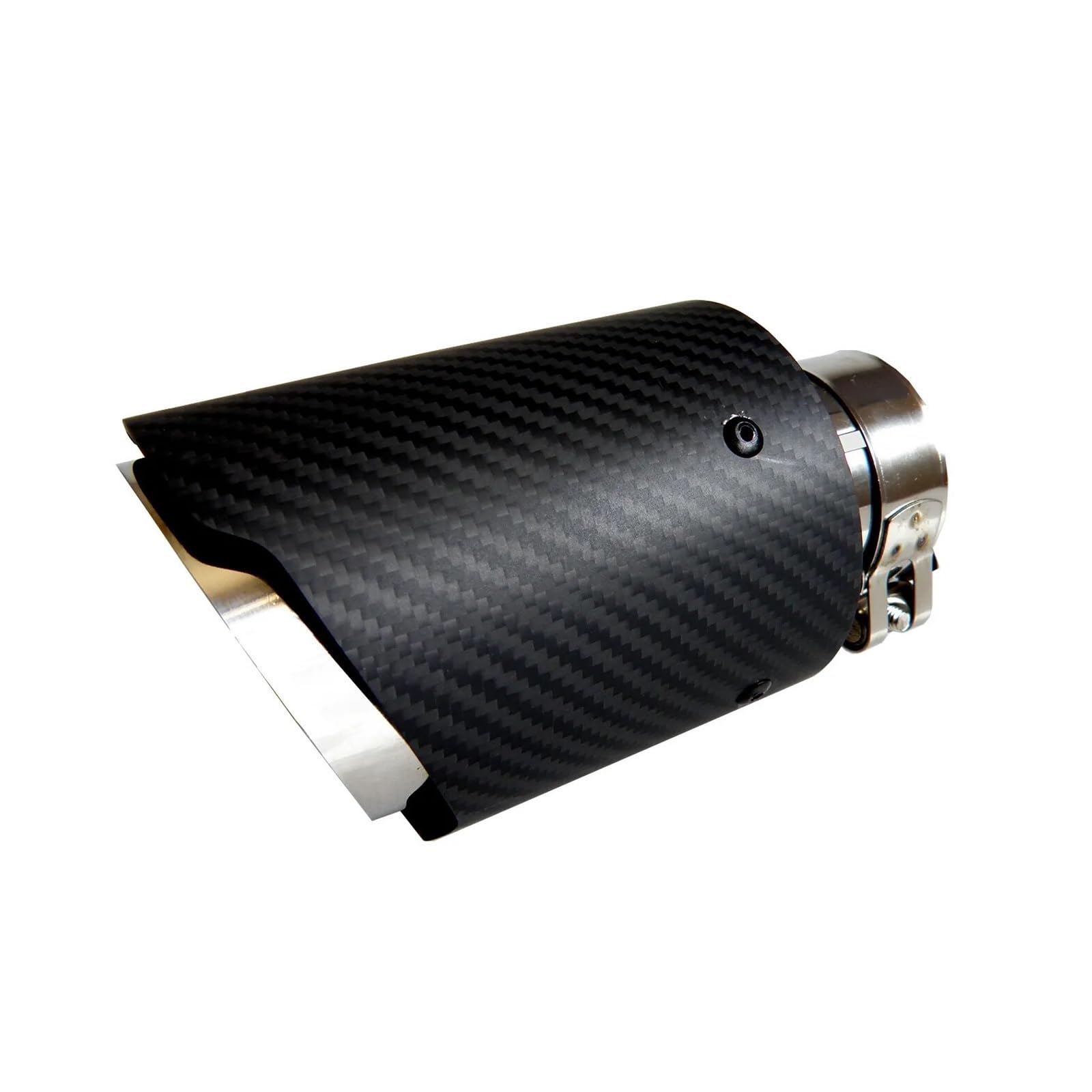 Auto Auspuffrohr Auto Universal Matte Carbon Fiber Auspuffspitze Auspuffrohr Auto Auspuffspitze Endrohr Auto Auspuffrohr Auto Auspuff Schalldämpfer(In 54mm Out 114mm) von WYLWSHA