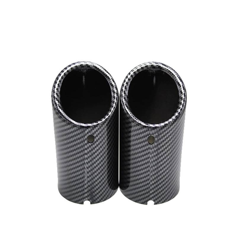 Auto Auspuffrohr Für A3 Für A1 Für A4 Für Q5 1 Paar Carbon Schwarz Schwanz Spitze End Rohr Auspuff Hinten Schalldämpfer Auto Auspuff Schalldämpfer(5,2pcs) von WYLWSHA