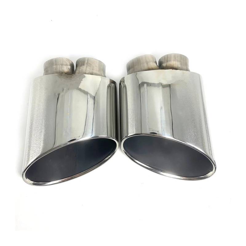 Auto Auspuffrohr Für RS3 Für RS4 Für RS4 Für RS5 Für RS6 Auto Zubehör Auspuff Spitze Doppel Innere Auspuffrohr Edelstahl Auto Schalldämpfer Spitze Auto Auspuff Schalldämpfer(Silver) von WYLWSHA