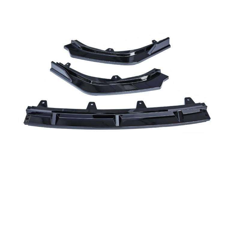 Front Spoiler Lippe Auto 3PCS ABS Lip Splitter Spoiler Refit Zubehör Für Toyota Für Camry Für 9th 2024 Auto Frontspoiler Lippe(Glossy Black) von WYLWSHA