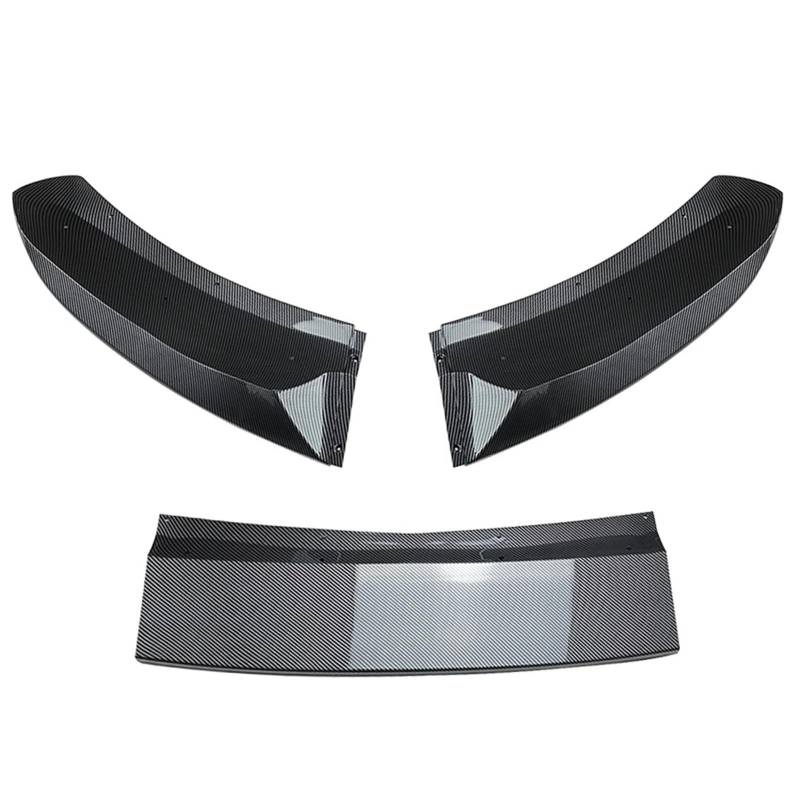 Front Spoiler Lippe Auto 3PCS Auto Vorderen Stoßfänger Lip Body Kit Spoiler Splitter Diffusor Für X5 Für F15 Für Sport 2014 2015 2016 2017 2018 Auto Frontspoiler Lippe(Carbon Fiber Style) von WYLWSHA