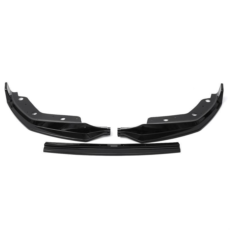 Front Spoiler Lippe Auto 3PCS Auto Vorderen Stoßfänger Lip Spoiler Splitter Diffusor Abnehmbare Körper Kit Abdeckung Schutz Für 3-Serie Für G20 2019 2020 Auto Frontspoiler Lippe(Glossy Black) von WYLWSHA