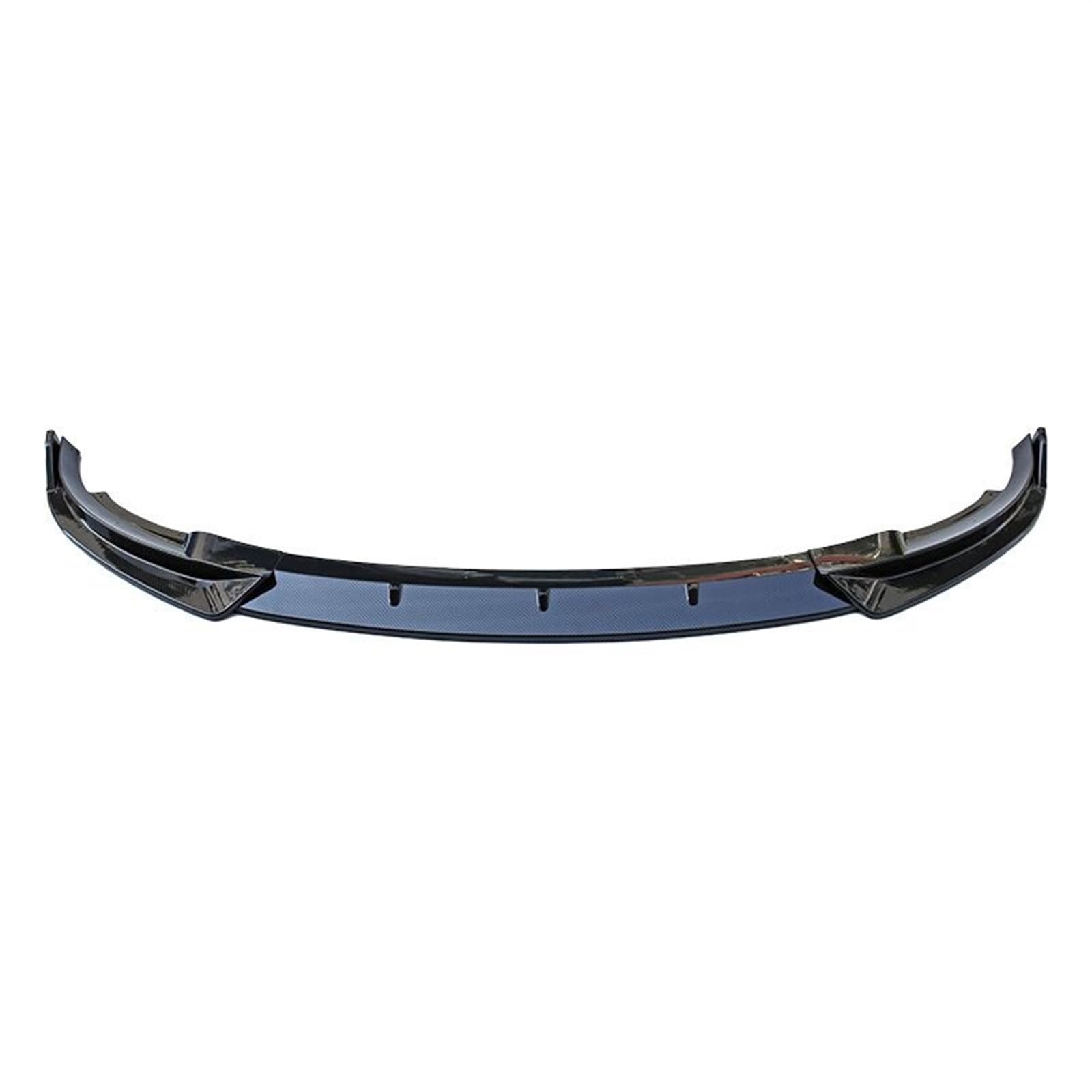 Front Spoiler Lippe Auto 3PCS Frontschürze Lip Spoiler Körper Kit Tuning Canard Splitter Diffusor Autos Zubehör Für Tesla Für Modell Für Y 2019 2020 2021 2022 2023 Auto Frontspoiler Lippe(Carbon Look) von WYLWSHA