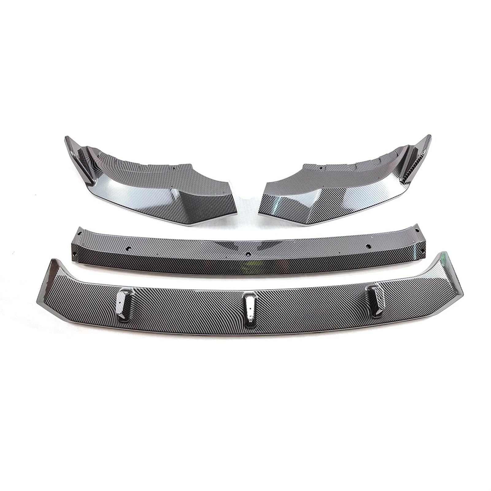 Front Spoiler Lippe Auto 4PCS Auto Frontschürze Spoiler Lip Splitter Schutz Protector Körper Kit Auto Zubehör Außen Teile Für X5 Für G05 2019 2020 2021 2022 Auto Frontspoiler Lippe(Carbon Fiber Style) von WYLWSHA