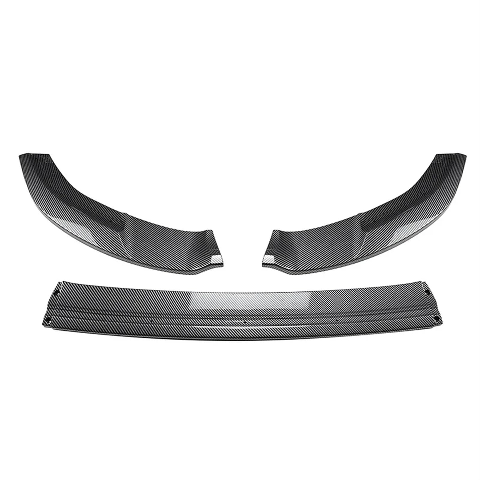 Front Spoiler Lippe Auto ABS Front Stoßstange Splitter Lip Spoiler Schutz Abdeckung Auto Körper Kit Zubehör Für Golf 7 Für MK7 Für GTI Für 2012-2015 2016 2017 Auto Frontspoiler Lippe(Carbon Look) von WYLWSHA