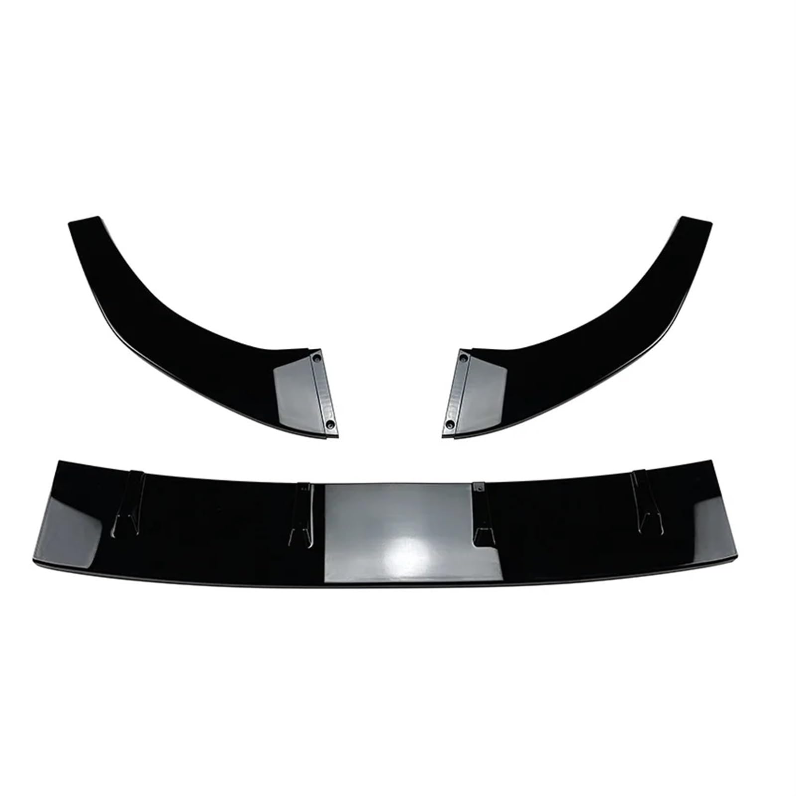 Front Spoiler Lippe Auto Auto Front Lip Splitter Spoiler Canard Lip Body Kit Für VW Für Golf 8 Für MK8 Für GTI Für GTD Für GTE Für R-Linie 2020 2021 2022 2023 Auto Frontspoiler Lippe(Gloss Black) von WYLWSHA