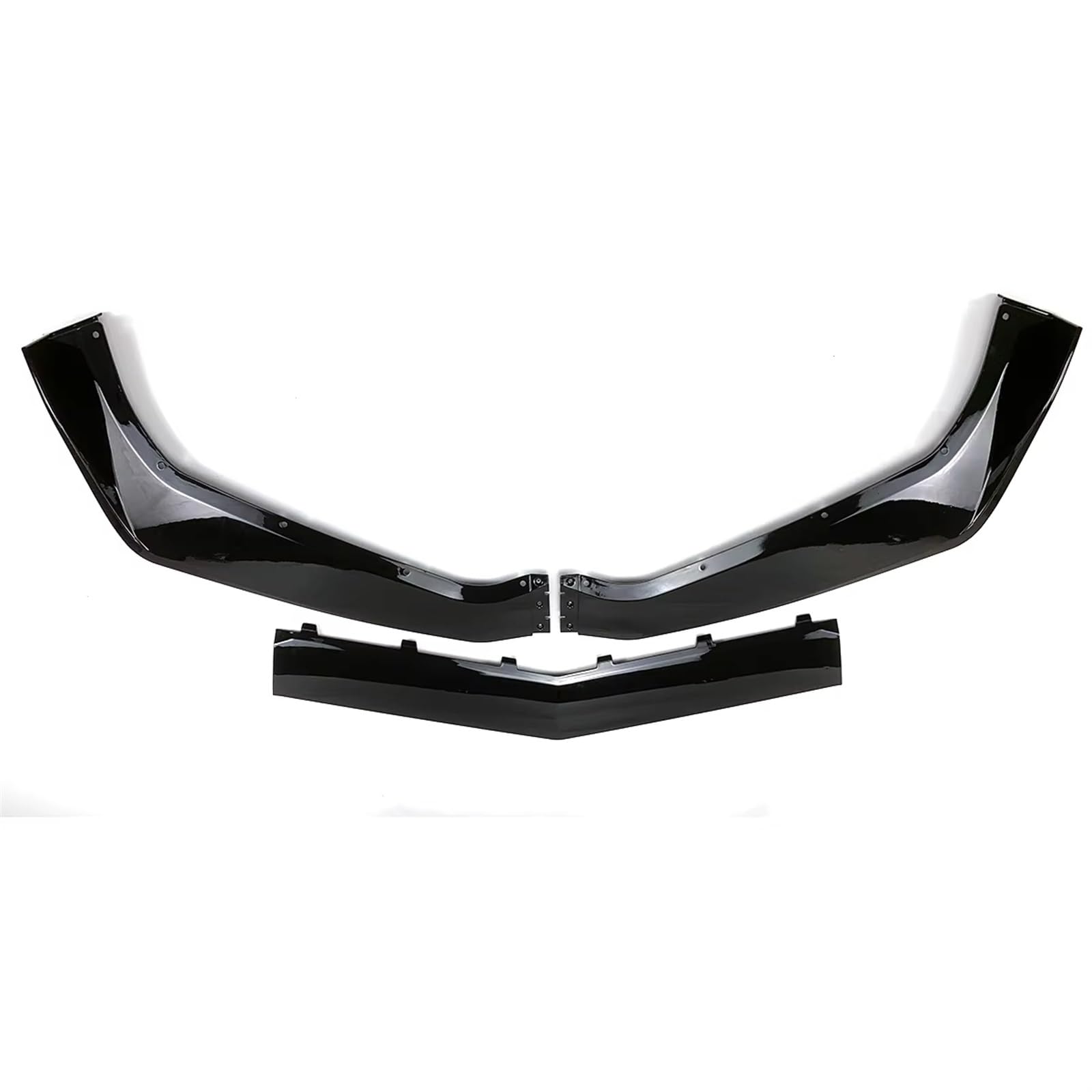 Front Spoiler Lippe Auto Auto Front Lip Splitter Spoiler Für Chevrolet Für Corvette Für C7 2014 2015 2016 2017 2018 2019 Auto Frontspoiler Lippe(Glossy Black) von WYLWSHA