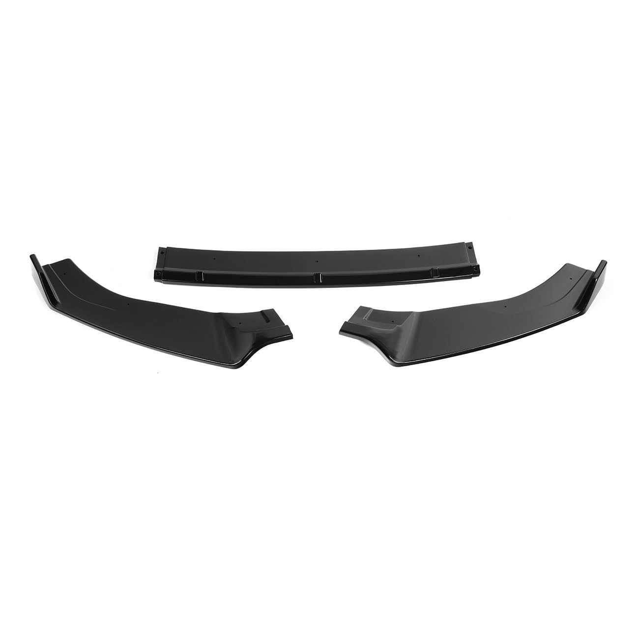 Front Spoiler Lippe Auto Auto Frontschürze Lip Spoiler Splitter Stoßstange Wache Schutz Für VW Für Golf Für MK7 Für MK 7.5 Für GTI 2014 2015 2016 2017 2018 2019 Auto Frontspoiler Lippe(Black) von WYLWSHA