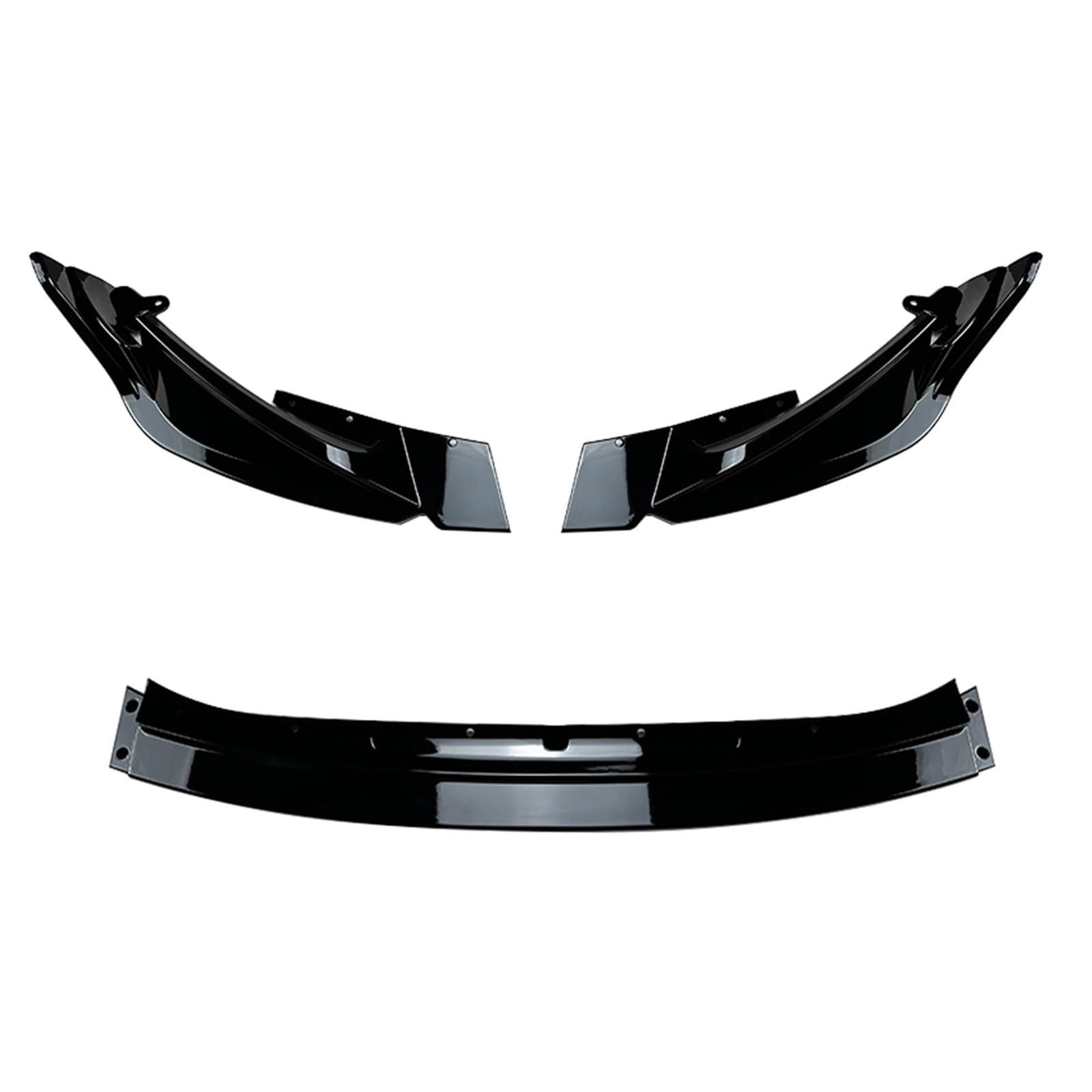 Front Spoiler Lippe Auto Auto Frontschürze Spoiler Lip Splitter Schutz Platte Klinge Für M3 Für G80 Für M4 Für G82 2021 2022 2023 2024 Auto Frontspoiler Lippe(Glossy Black) von WYLWSHA