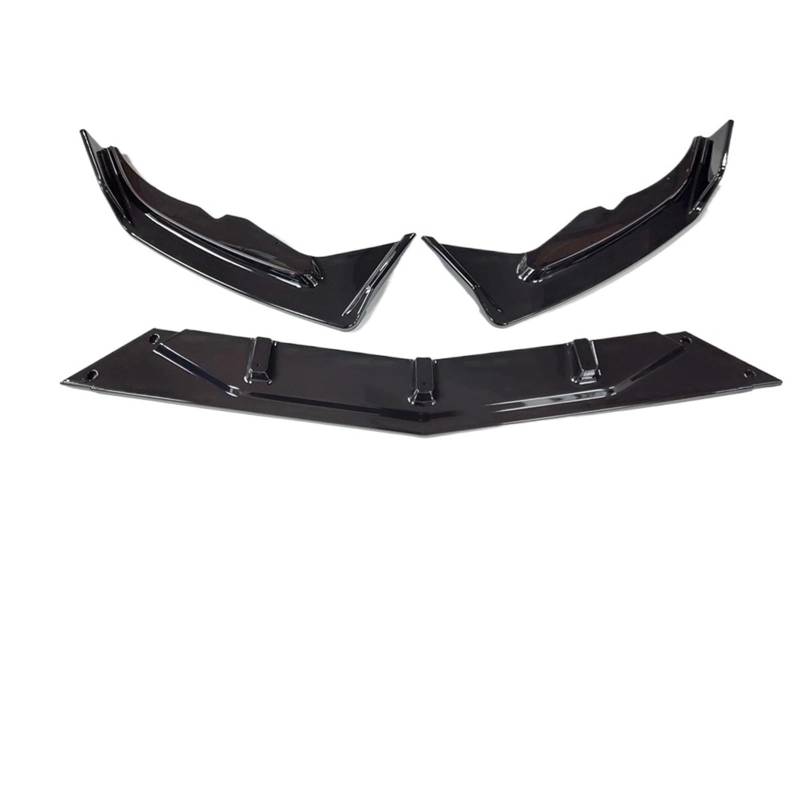 Front Spoiler Lippe Auto Auto Frontspoiler Kinn Splitter Lip Deflektor Diffusor ABS Material Für Chevrolet Für Cavalier Für Onix 2020 Auto Frontspoiler Lippe(Glossy Black) von WYLWSHA