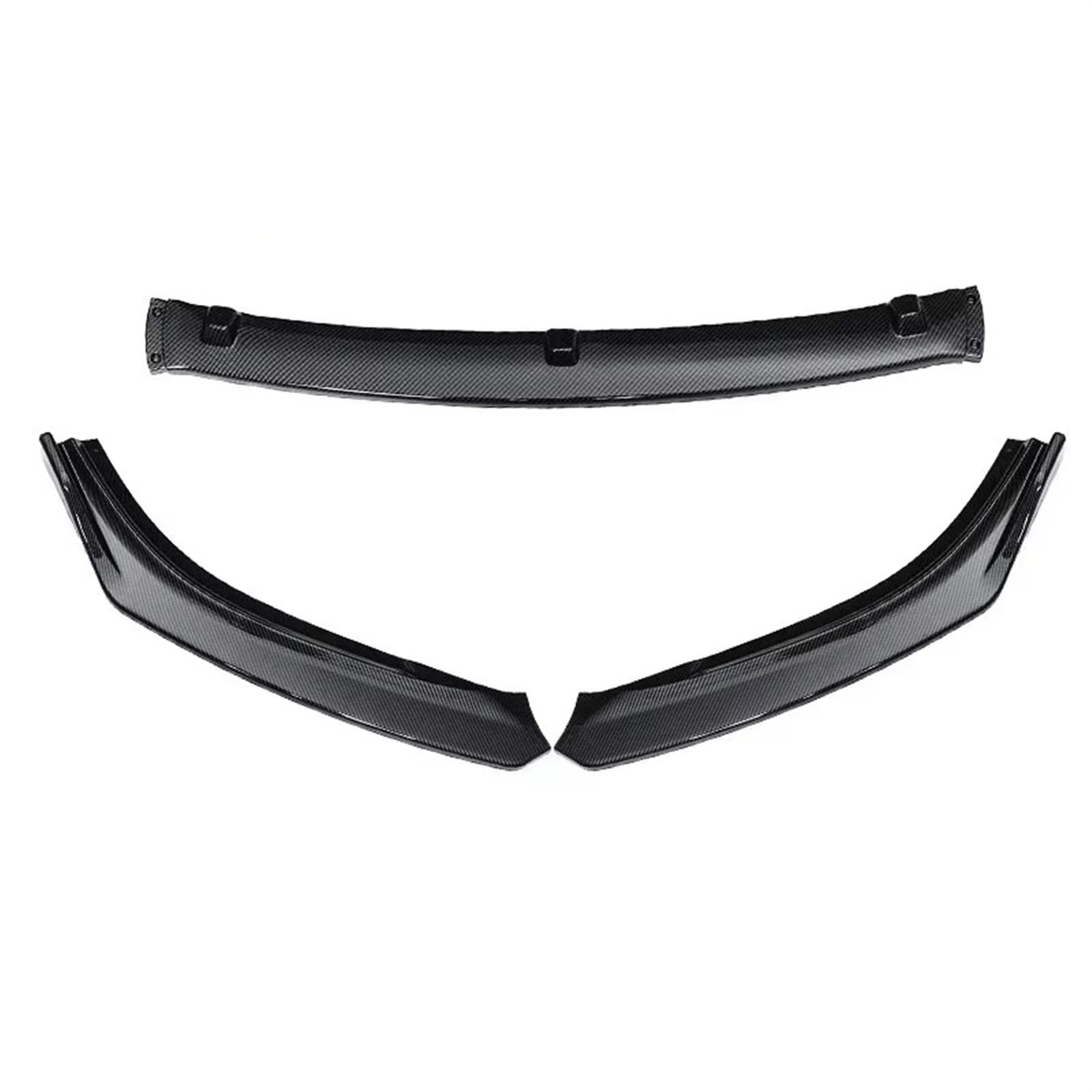 Front Spoiler Lippe Auto Auto Zubehör 3PCS Auto Front Stoßstange Splitter Lip Diffusor Körper Kit Spoiler Schutz Für Mazda 6 Für Atenza 2014 2015 2016 2017 2018 Auto Frontspoiler Lippe(Carbon Fiber Lo von WYLWSHA