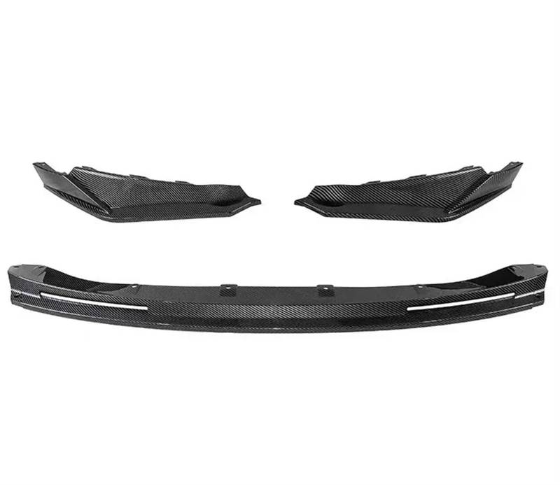 Front Spoiler Lippe Auto Front Lip Klinge Schutz Schutz Abdeckung Front Lower Splitter Spoiler Auto Körper Kit Für M3 Für G80 Für M4 Für G82 2021 2022 2023 Auto Frontspoiler Lippe(Carbon Look) von WYLWSHA