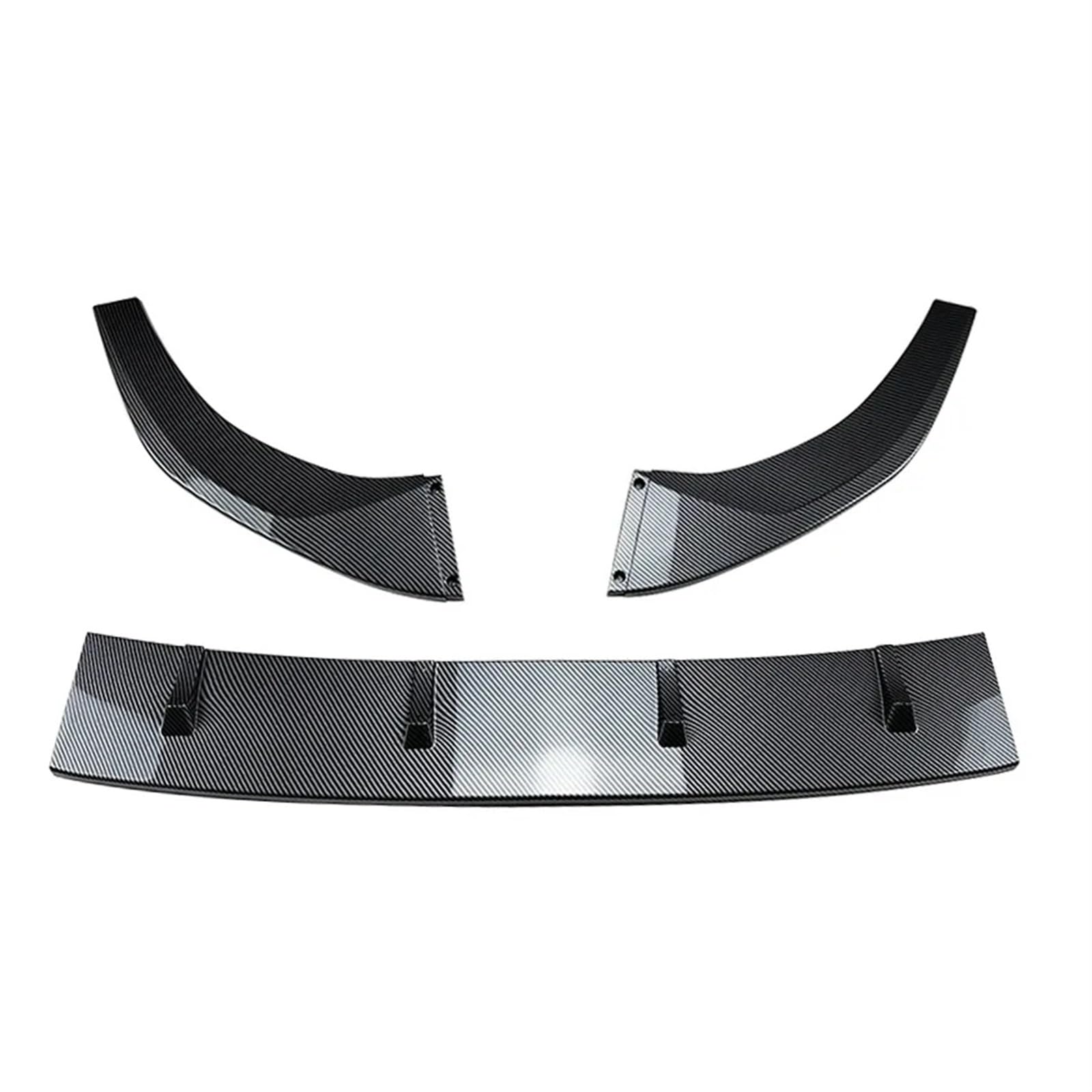 Front Spoiler Lippe Auto Frontschürze Lip Diffusor Splitter Spoiler Schutz Auto Zubehör Für Golf Für MK8 Für Golf 8 Für GTI Für GTD Für GTE Für R-Linie 2020-2022 Auto Frontspoiler Lippe(Carbon Fiber L von WYLWSHA