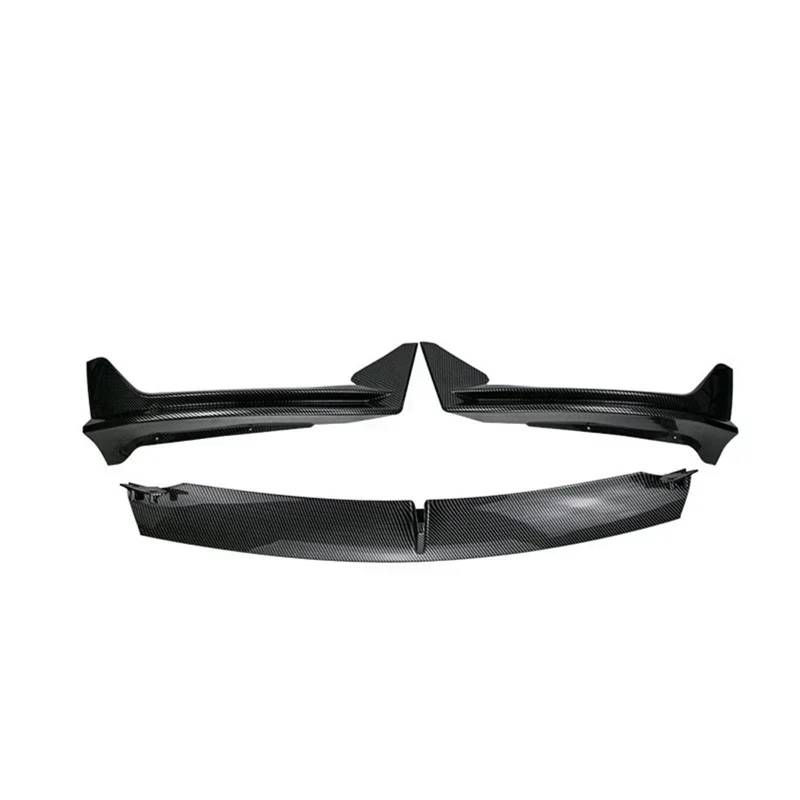 Front Spoiler Lippe Auto Frontschürze Lip Spoiler Auto Körper Kit Untere Diffusor Schutz Trim Abdeckung Für Tesla Für Modell 3 2017 2018 2019 2020 2021 2022 2023 Auto Frontspoiler Lippe(Carbon Pattern von WYLWSHA