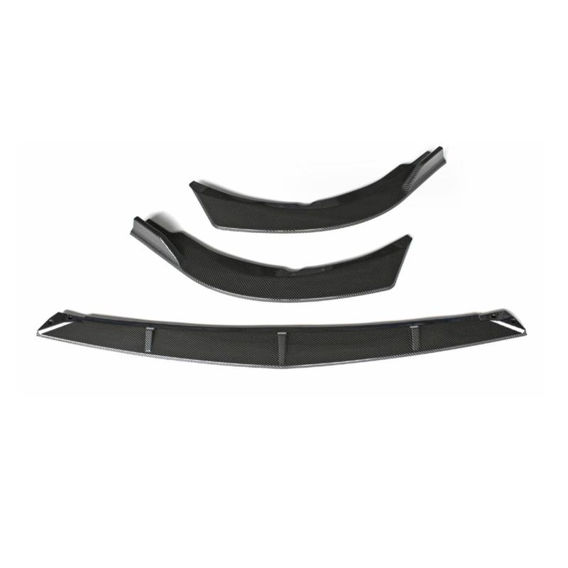 Front Spoiler Lippe Auto Frontschürze Lip Spoiler Schürze Auto Außen Teile Zubehör Körper Kit Rock Für Toyota Für Camry Für LE Für XLE 2021 2022 Auto Frontspoiler Lippe(Carbon Look) von WYLWSHA