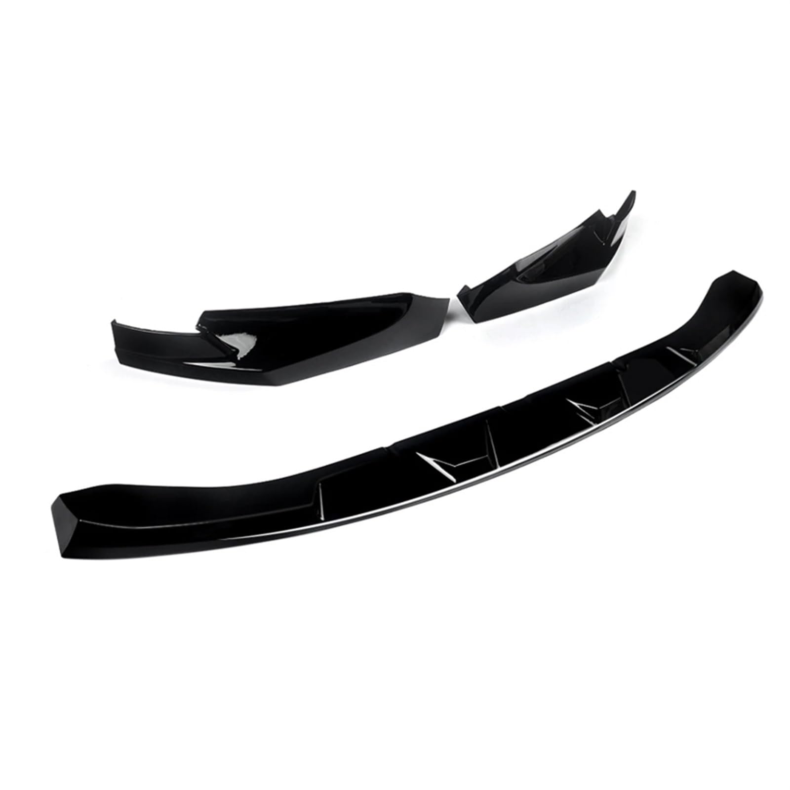 Front Spoiler Lippe Auto Frontschürze Lip Spoiler Splitter Abdeckung Schutz Körper Kit ABS Für G80 Für M3 Für G82 Für M4 2021 2022 2023 2024 Auto Frontspoiler Lippe(Carbon Fiber Look) von WYLWSHA