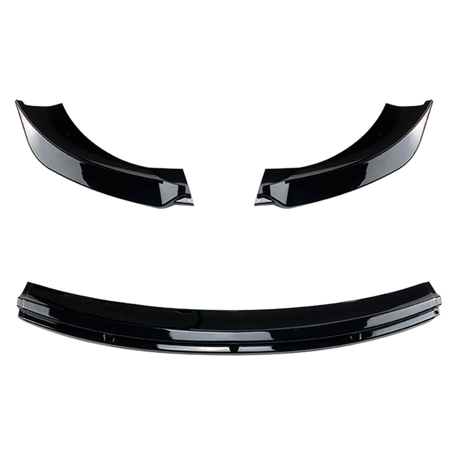 Front Spoiler Lippe Auto Unteren Frontschürze Lip Body Kit Spoiler Splitter Stoßstange Canard Lip Splitter Auto Zubehör Für Tesla Für Modell 3 Auto Frontspoiler Lippe(Glossy Black) von WYLWSHA